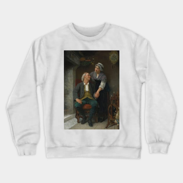 After The Engagement by Elizabeth Jane Gardner Crewneck Sweatshirt by Classic Art Stall